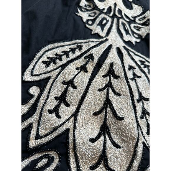 French Connection: UK Delicious Demask Dress Black Beaded Strapless Mini Dress - Picture 5 of 15